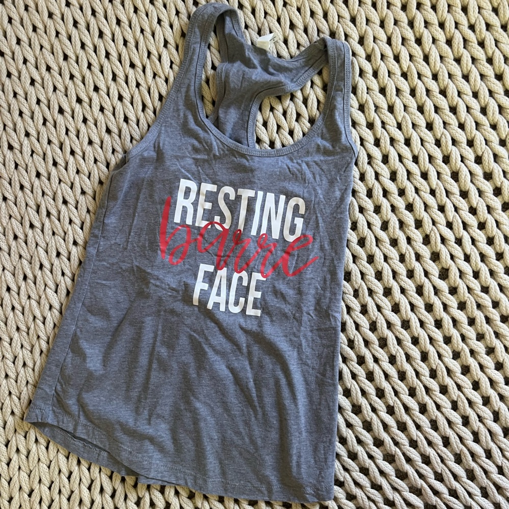 Womens medium Resting Barre Face tank